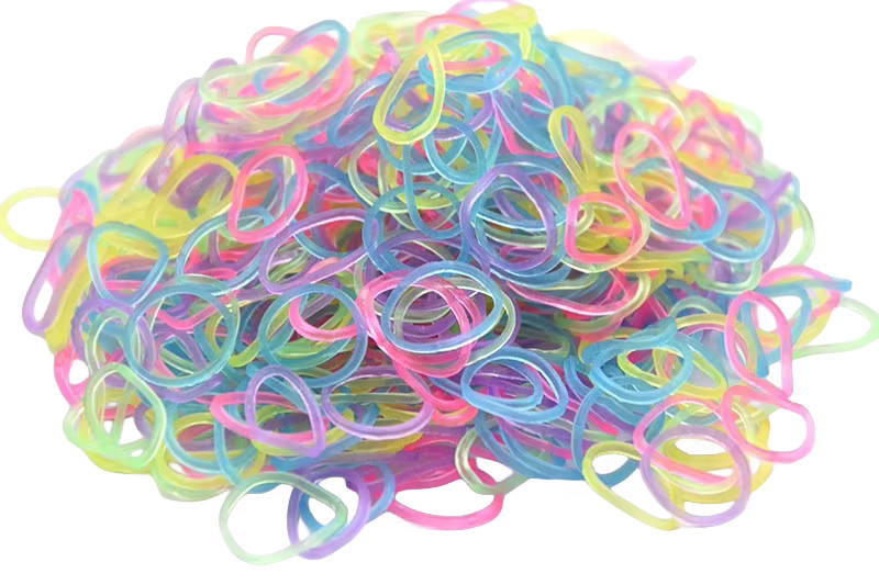 DIY Gummi Webstuhl Armbänder, Halsketten, 600 stücke, Bunt / Mehrfarbig - Bild 2