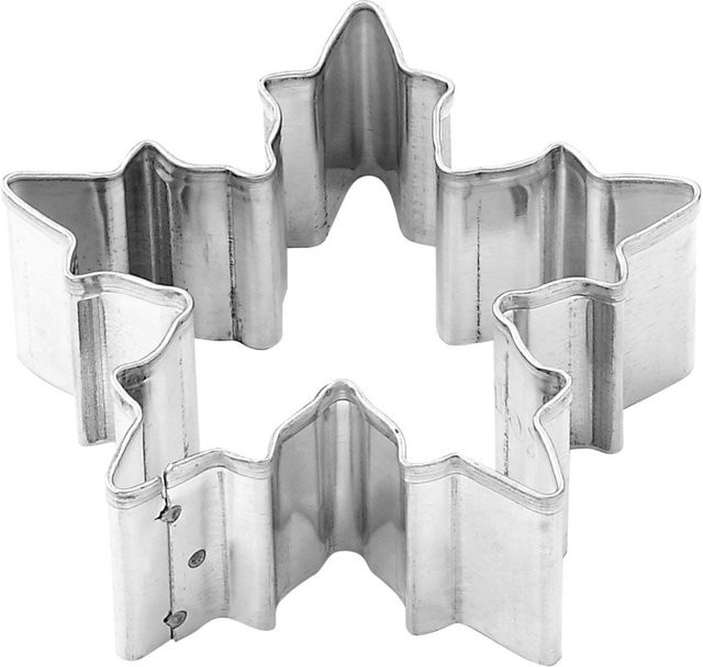 Zenker Ausstecher Schneeflocke klein aus Edelstahl, Farbe: Silber, B/H: 5,3 x 5,3 cm - Bild 1