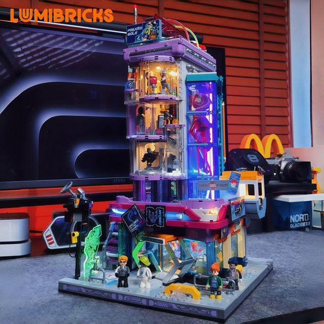 Lumibricks Cyberpunk-Serie Modegeschäft, Bausteine, Straßenansicht - Bild 1