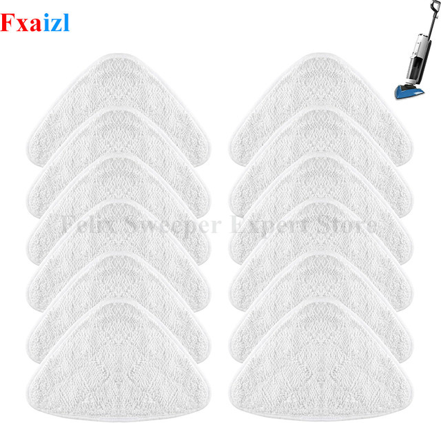 Vileda Ersatz Mopp Pads aus weißer Mikrofaser für Dampfreiniger, waschbar, Breite: 23,5 cm, Tiefe: 34,5 cm - Bild 1
