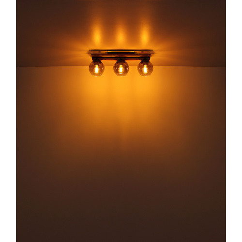 Globo Lighting Deckenleuchte CONNI in Schwarz mit Glas, E27, 25W, B/T/H: 60 x 15 x 20,5 cm - Bild 3