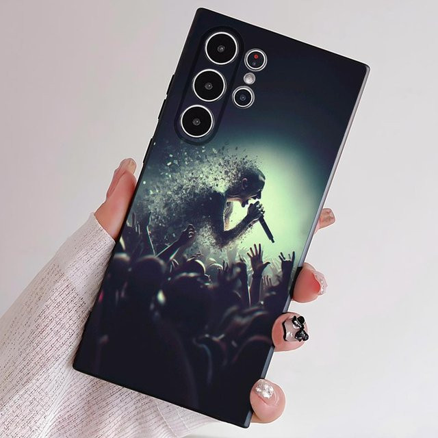 Band L-Linkin P-Park Handyhülle aus weichem TPU für Samsung Galaxy S23 Plus, Multicolor - Bild 1