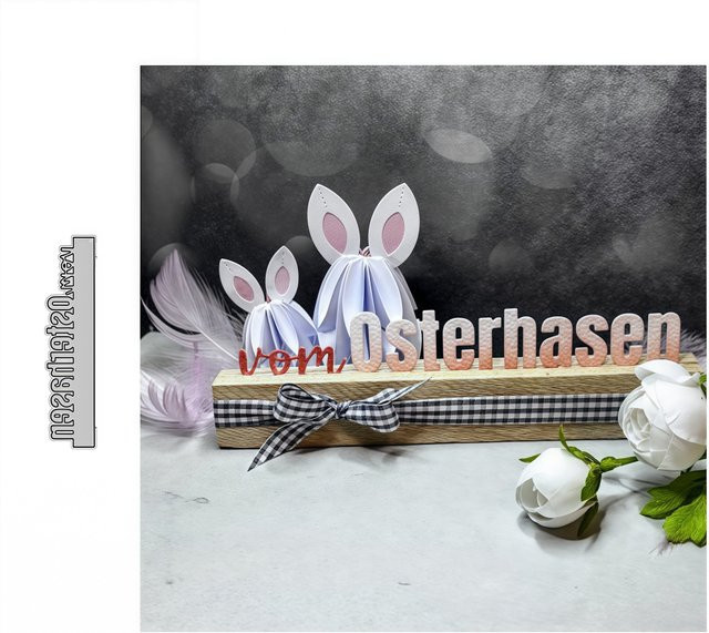 Metallschneideformen von Vom Osterbunen in Silber für Osterbücken und Bastelarbeiten - Bild 1