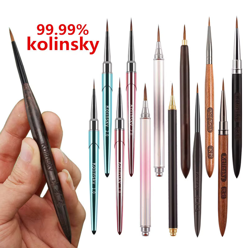 mifanxi Nagelpinsel Kolinsky Haar für Nail Art, verschiedene Farben - Bild 2