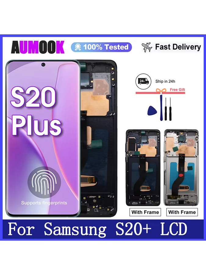 Samsung AMOLED Display mit Touchscreen Digitizer für Galaxy S20 Plus 4G und 5G in Schwarz - Bild 5