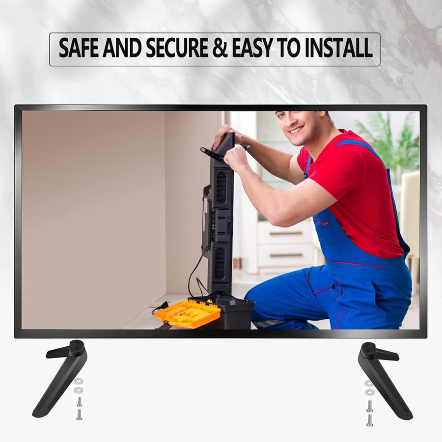 Universal TV-Standfuß für TCL Fernseher in Schwarz inklusive Schrauben als Tabletop-Sockel-Halterung - Bild 3