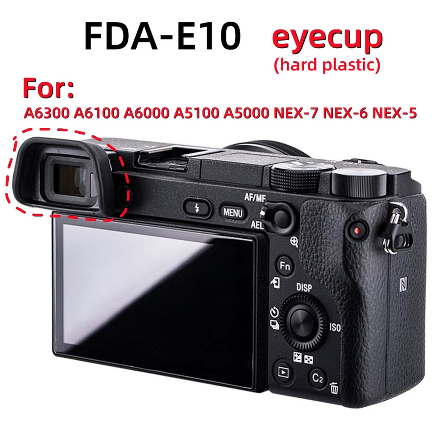 Sony Ersatz Augenmuschel Sucher aus Hartplastik in Schwarz für A6300 A6100 A6000 A5100 A5000 NEX-7 NEX-6 NEX-5 - Bild 6