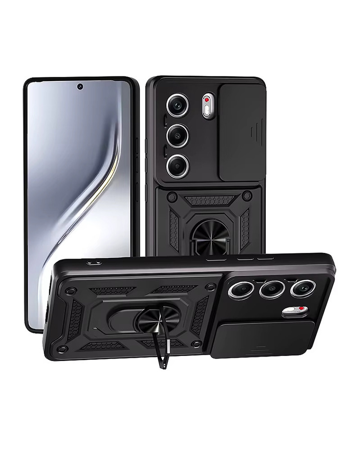 Stoßfeste Schutzhülle mit magnetischem Ring für Tecno Camon 40 Pro 4G 5G und Tecno Camon 40 4G in Schwarz oder Rot - Bild 7