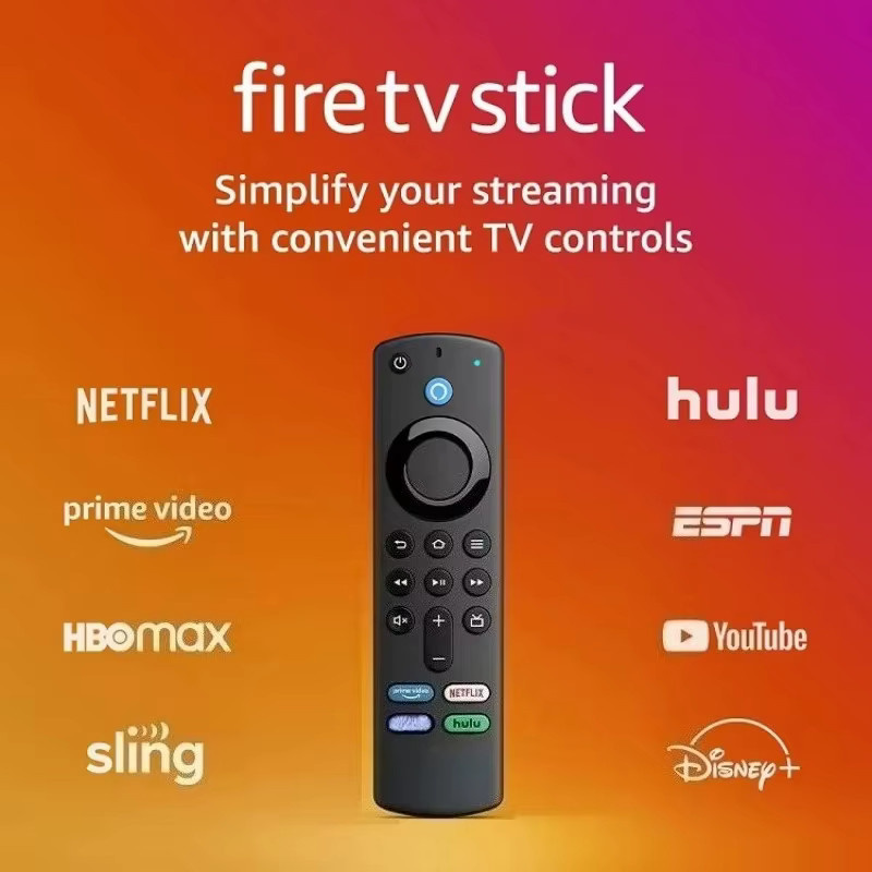 Kabellose Sprachersatz-Fernbedienung L5B83G Bluetooth Controller in Schwarz passend für 2./3./4K Generation Streaming TV Stick - Bild 2