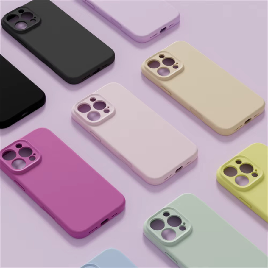Stoßfeste Silikon Handyhülle aus weichem TPU für Apple iPhone 17 16 15 14 Pro Pro Max Plus in Multicolor - Bild 1