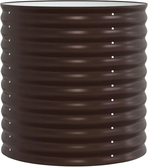 vidaXL Hochbeet aus Stahl in Braun für Garten und Terrasse, B/T/H: 80 x 80 x 81 cm - Bild 1