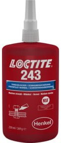 Loctite 243 Schraubensicherung mittelfest rot 250 ml - Bild 1