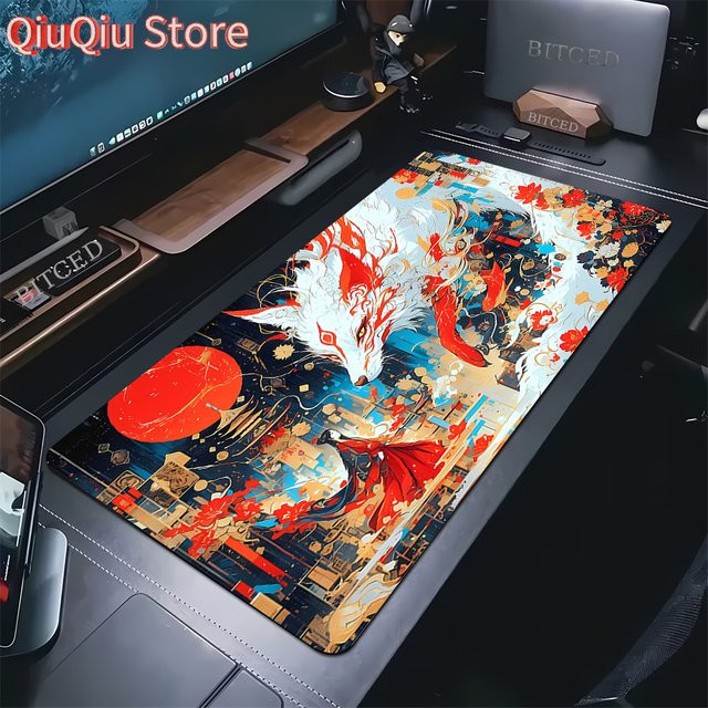 Fox XXL Gaming-Mauspad Schreibtischunterlage Multicolour B: 100 cm, T: 50 cm - Bild 1