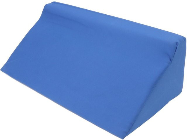 Blaues Seitenkeilkissen aus PU-Leder für Erwachsene von TOMTOP JMS, B/T/H: 60 x 25 x 20 cm - Bild 1