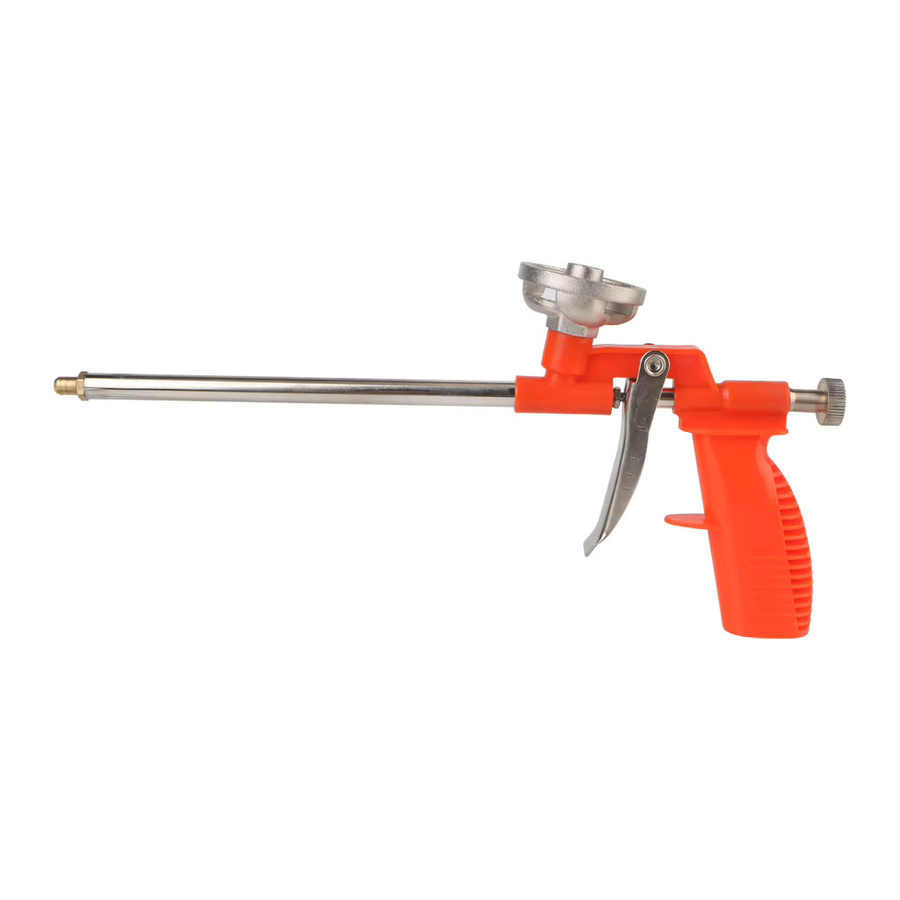 Polyurethan Schaum Spritzpistole aus Metall in Orange für Dichtstoffe und Expanding Foam - Bild 1