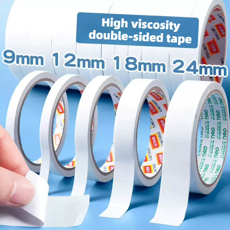 Hochviskoses doppelseitiges Klebeband in Weiß, 9 m Länge für DIY-Bastelarbeiten und Geschenkverpackungen - Bild 2