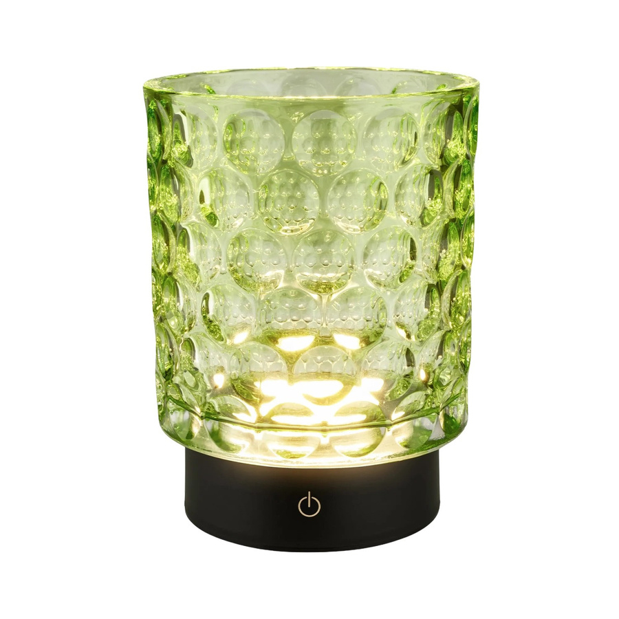 Brilo Akku-LED-Tischleuchte Sunora aus Glas in Grün mit Touch-Funktion und Dimmfunktion - Bild 2