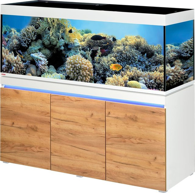 Eheim Aquarium-Kombination Incpiria Marine 530 in Alpin/Nature mit Weißglas - Bild 1