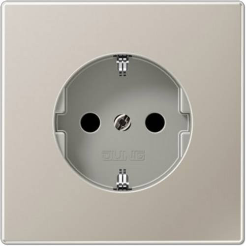 Jung SCHUKO-Steckdose ES 1520 KI in Edelstahl Silber - Bild 1
