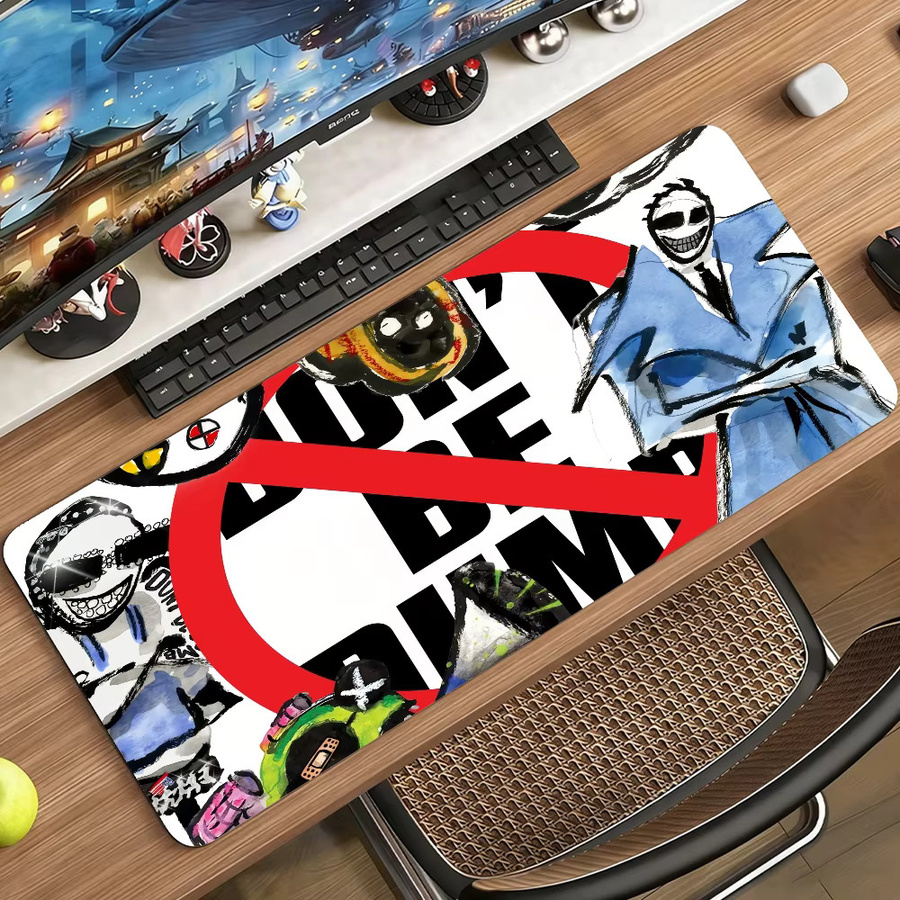 Rapper A-Asap R-Rocky Don't be Dumb Mauspad, rutschfeste Gamer-Schreibtischunterlage in Multicolour - Bild 5