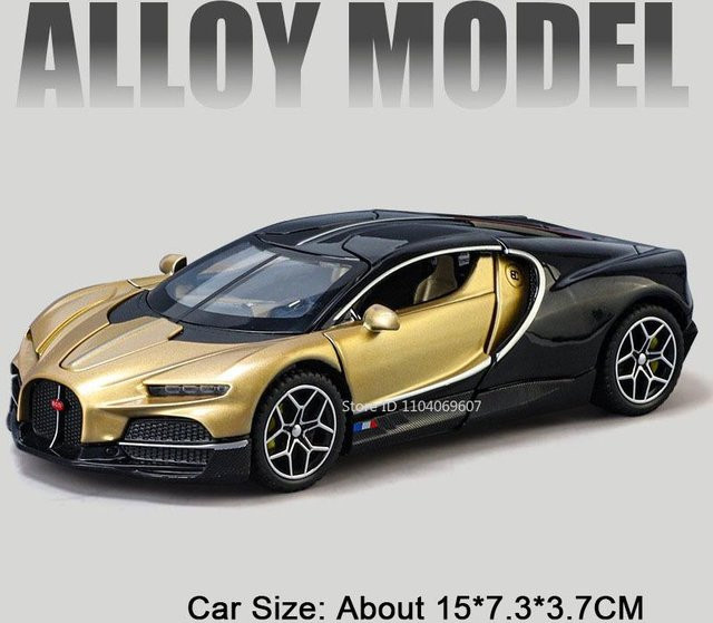 Linyi toy car Chiron Tourbillon, Modellauto, 1:32, mit Licht und Sound, ab 14 Jahren - Bild 1