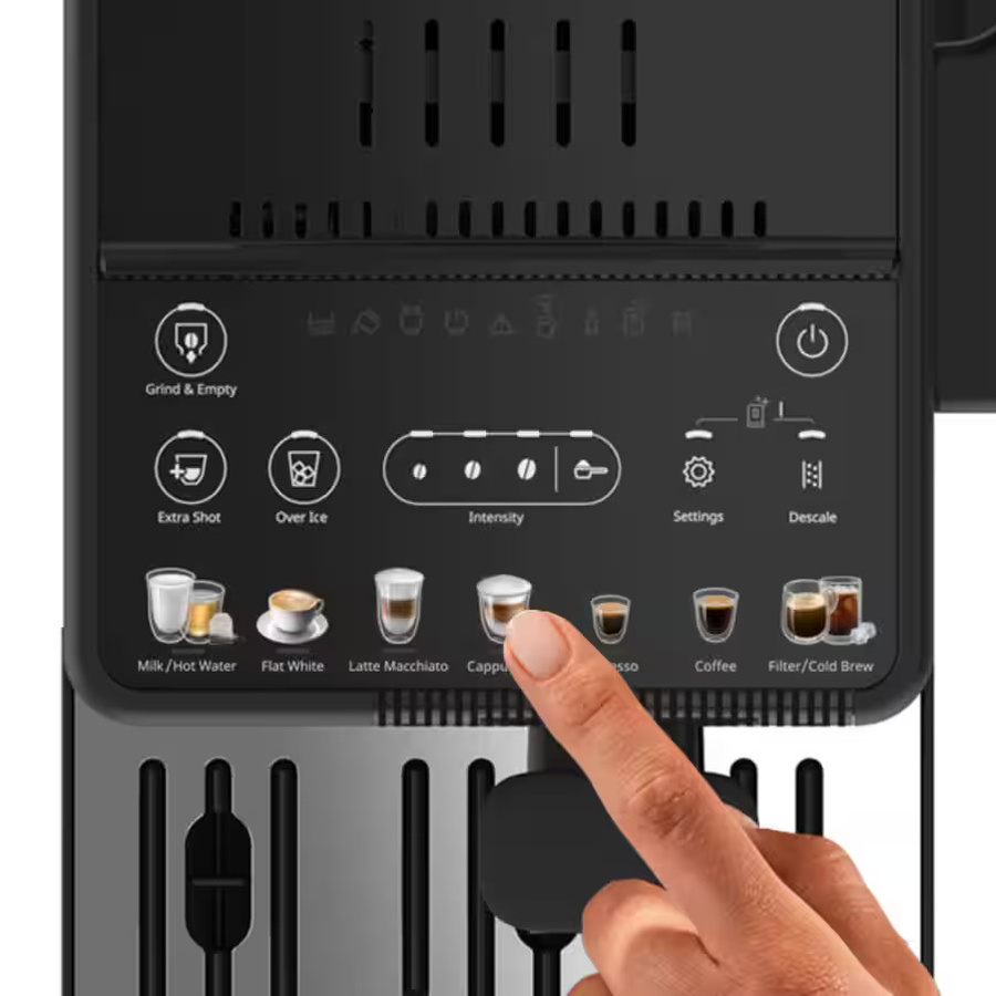 De'Longhi Rivelia Start Kaffeevollautomat EXAM420.55.BXL in Onyx Black mit Touch-Display, Cold Brew Funktion und Milchbehälter - Bild 2