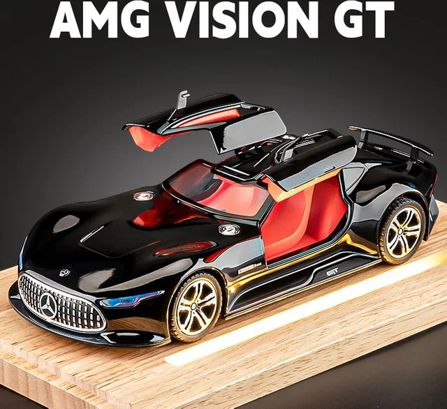 WELLY Benz AMG Vision GT, Modellauto, 1:24, Metall, Schwarz - Bild 1