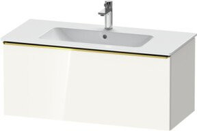 Duravit Waschtischunterschrank D-Neo, Wandhängend, Weiß Hochglanz, B: 101 cm, T: 46,2 cm, H: 44 cm - Bild 1