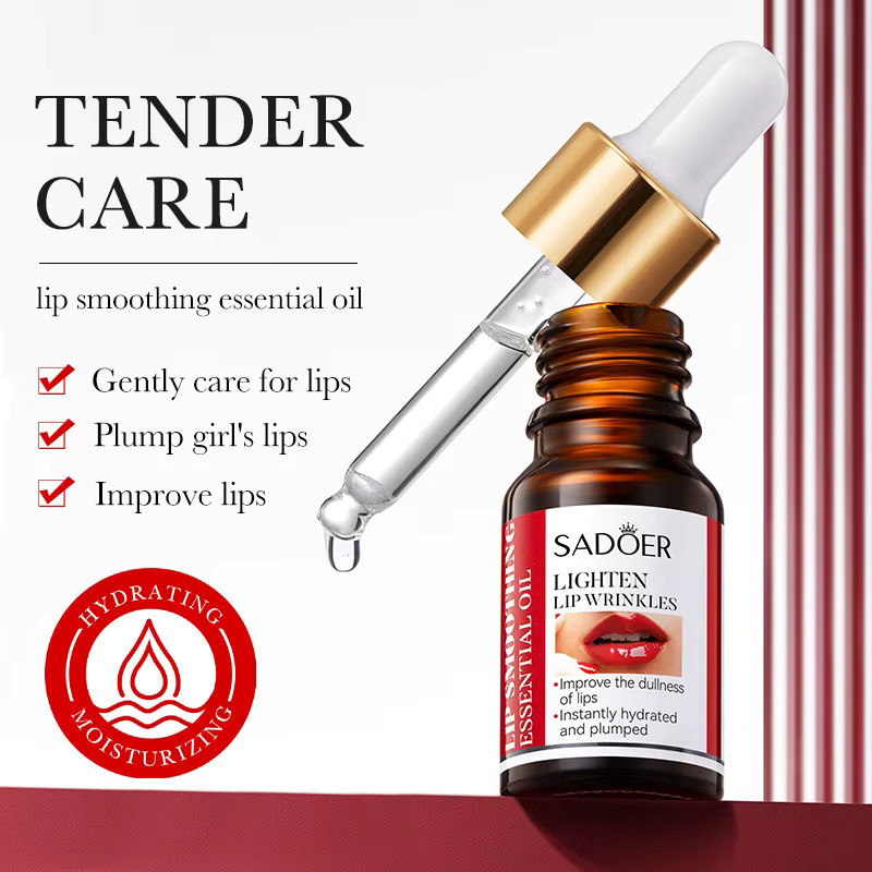 SADOER Lip Booster Plumping Serum Öl mit Hyaluronsäure, Unisex - Bild 3