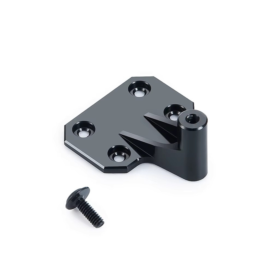 MIBIDAO Zurück Reserverad Halterung, RC Crawler Auto Modell, 1:24, Schwarz, Metall - Bild 2
