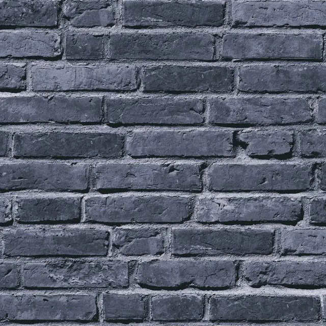 Profhome Stein Kacheln Tapete in Schwarz und Grau, geometrisches Design im Industrial-Look, Vlies-Tapete matt, Breite: 0,53 m, Länge: 10,05 m - Bild 1