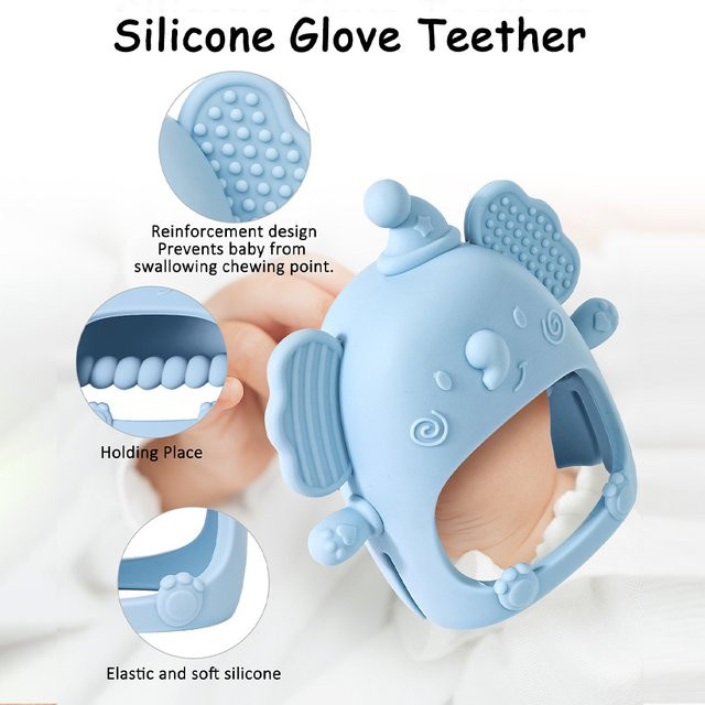 TYRY.HU Silikon Baby Spielzeug, Cartoon Elefant, 1-teiliges Set - Bild 1