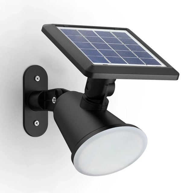 Philips Jivix Solar Außenwandleuchte LED Schwarz mit Warmweißem Licht und Dämmerungssensor - Bild 1