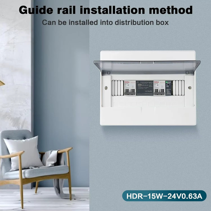 GEYA HDR DIN-Schienen-Schaltnetzteil mit Multi-Power und breitem Spannungseingang für 5V-24V Ausgang - Bild 5