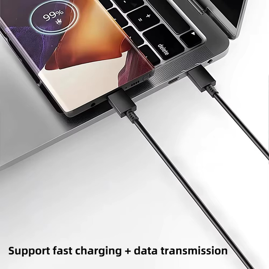 NNBILI 3er-Set USB-C Typ-C Kabel 45W PD Schnellladekabel und Datenkabel in Schwarz für Samsung Galaxy S24 S23 S22 S21 S20 Ultra Note 10 5G A54 A53 - Bild 4