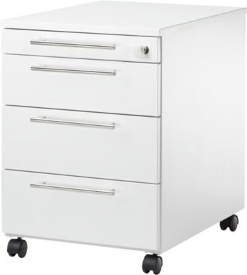 Schäfer Shop Select Rollcontainer Start Off 1233 mit 3 Schubladen und Utensilienauszug, weiß, B: 43,2 cm, T: 58,0 cm, H: 59,5 cm - Bild 1