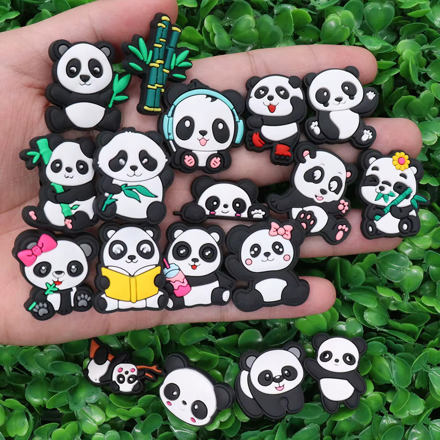 Happye&TiTi Charms Panda Cartoon, 18 Stück, Kinder - Bild 4