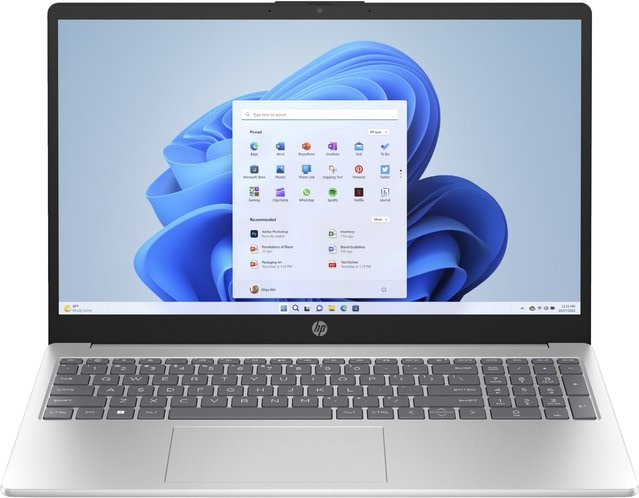 HP Notebook 15-fc0651ng in Natural Silver mit 15,6 Zoll Full HD Display, AMD Ryzen 5, 8 GB RAM und 512 GB SSD, Windows 11 - Bild 1