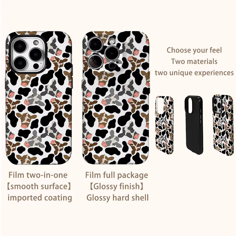 Potdemiel Handyhülle Patchwork Rinder Reverie für iPhone in Multicolour mit doppelschichtiger Rückseite - Bild 3