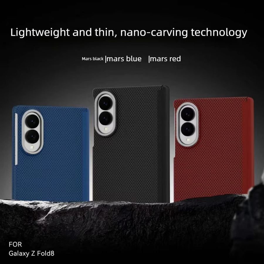 Samsung Galaxy Z Fold 8 Schutzhülle mit Carbonfaser-Muster und MagSafe Unterstützung in Schwarz - Bild 2