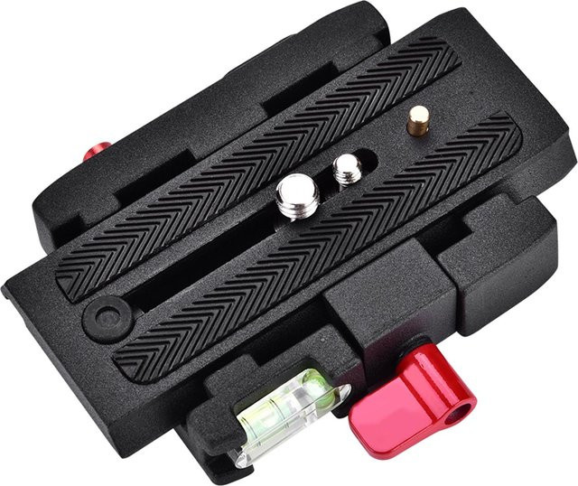 Manfrotto P200 Schnellspanner QR Klemme Grundplatte in Schwarz für 500 AH 701 503 HDV 577 - Bild 1