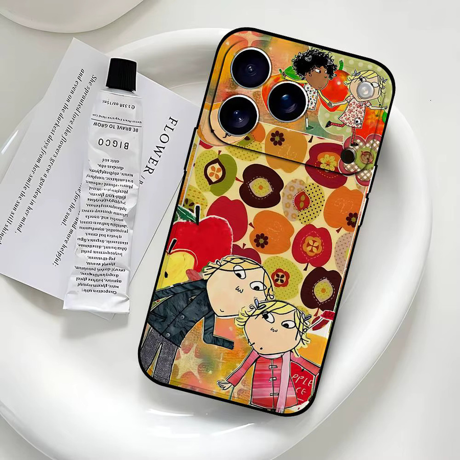 Mesuca Charlie und Lola Retro Handyhülle für iPhone 17 16 15 14 13 12 11 Pro Max Plus in Multicolour - Bild 3