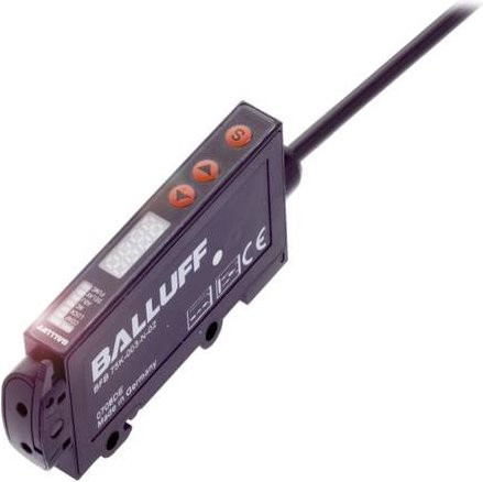 Balluff BFB 75K-003-P-02 Faserbasisgerät in Schwarz, L x B x H: 10,4 x 35,4 x 79,3 mm - Bild 1