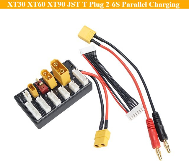 Skyrc Multi XT30 XT60 XT90 JST T Parallel Lade Board für 2-6S Ladegeräte wie B6 B6AC ISDT Q6 Lite und HOTA D6 Pro DIY Toolkit in Multicolour - Bild 1