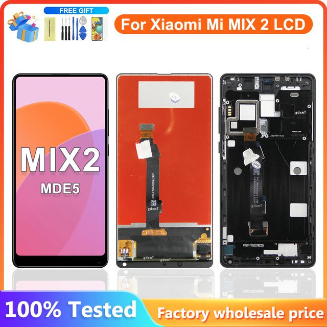 Xiaomi Mi Mix 2 LCD Touchscreen Display Baugruppe in Schwarz mit 5.99 Zoll - Bild 1