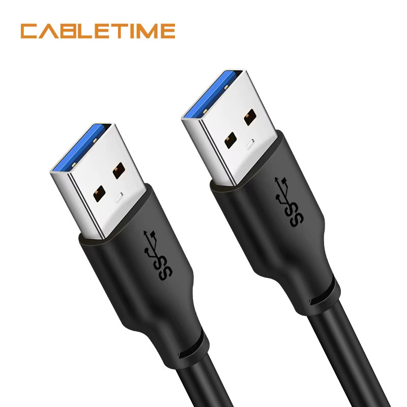 CABLETIME USB 3.0 Verlängerungskabel USB-A auf USB-A, 5Gbps, Schwarz - Bild 6
