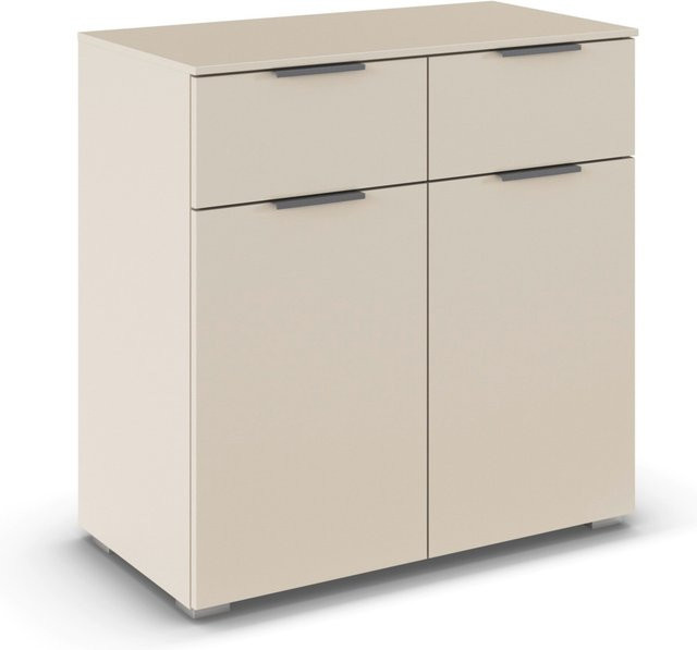 RAUCH Alabama Kommode in Beige, 2-türig mit 2 Schubladen, modern, B: 80 cm, H: 81 cm, T: 42 cm - Bild 1