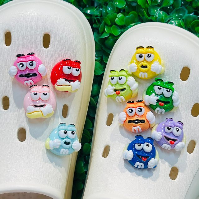 Schuhschnalle Charms, Schokolade Cartoon, Harz, Kinder - Bild 1