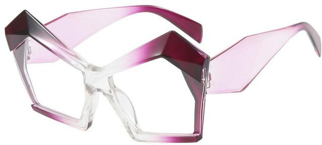 Dote Sonnenbrille Cat Eye, Kunststoff, Vollrand, Multicolor, Unisex - Bild 1