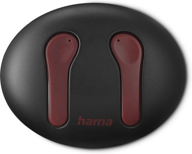 Hama Spirit Unchained True Wireless Bluetooth Kopfhörer in Rot und Schwarz mit ENC und USB-C - Bild 1